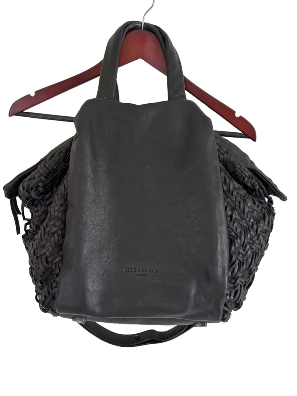 Liebeskind Berlin Baraka Black Leather Tote - Picture 7 of 14